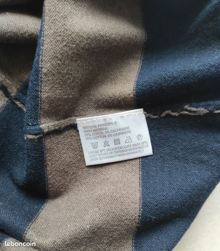 Sweat Burton Homme Bleu Marine Taille XXL – Col Rond, 57% Polyester 43% Coton
