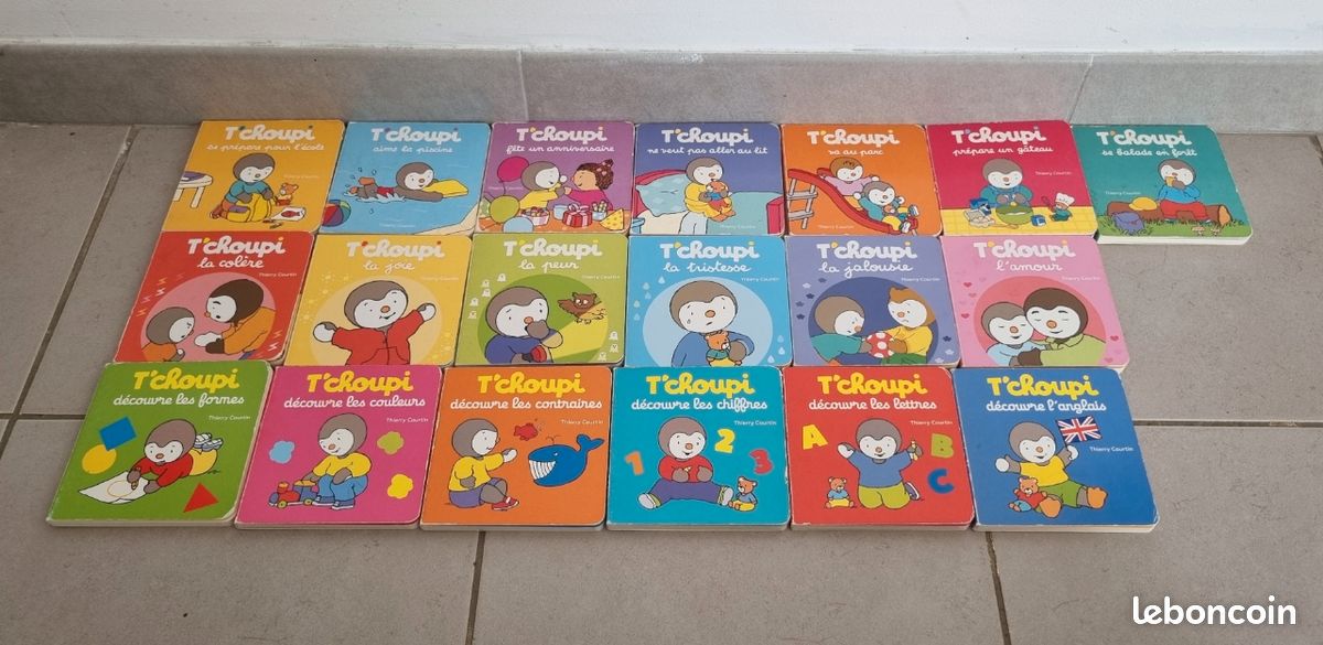 Lot de 19 petits livres Tchoupi Thierry Courtin (image 2)