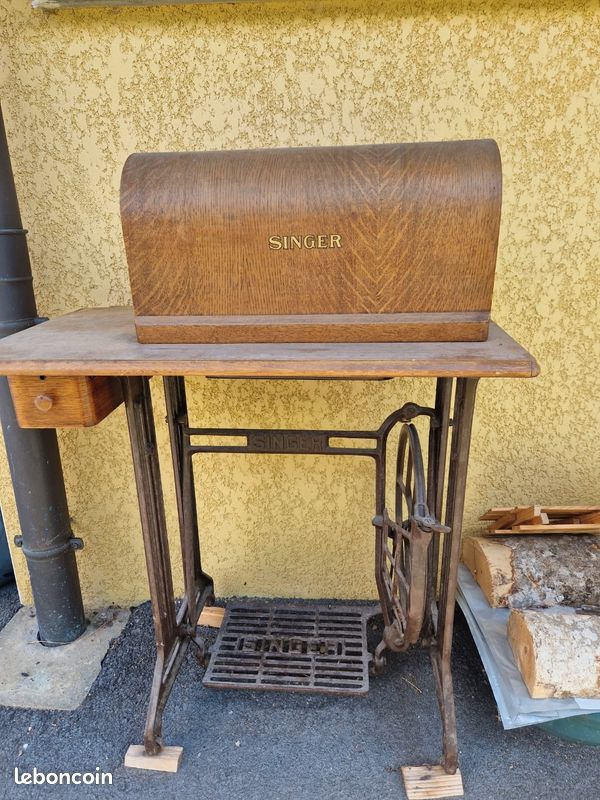 MACHINE À COUDRE Singer 12K - 1881 - à manivelle, base violon . EUR 210