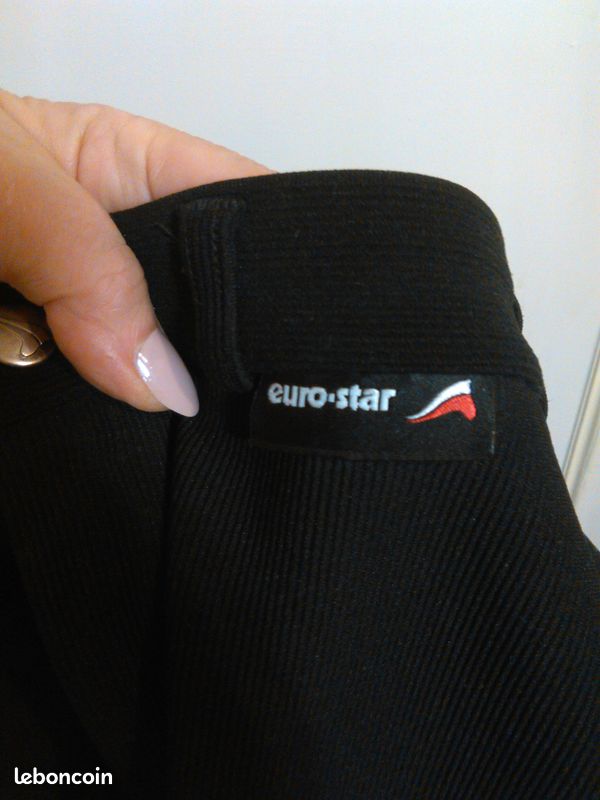 Pantalon D'équitation Eurostar Velours Beige Clair - Cavalière
