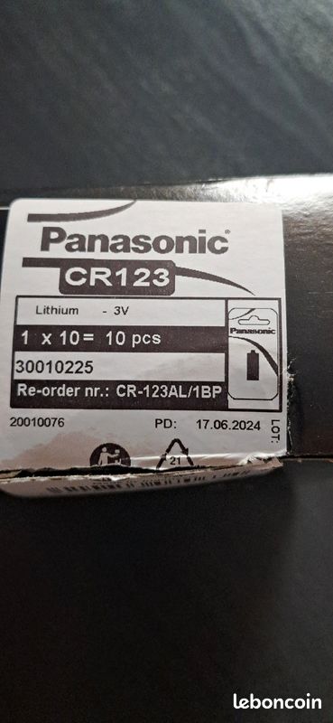 Panasonic CR 123 A Pile au lithium ( 3 V , paquet de 10 ) (image 8)
