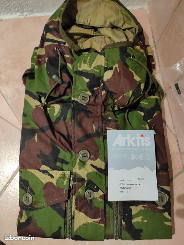Veste snugpak arktis dpm95 taille large neuve / parka smock commando neuve (image 1)