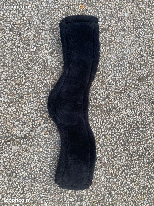 Sangle De Selle Western Merauno En Laine D'agneau – Forme Concave, Adhérence Renforcée, Longueurs 65 à 90 Cm, Noir, Marron, Naturel