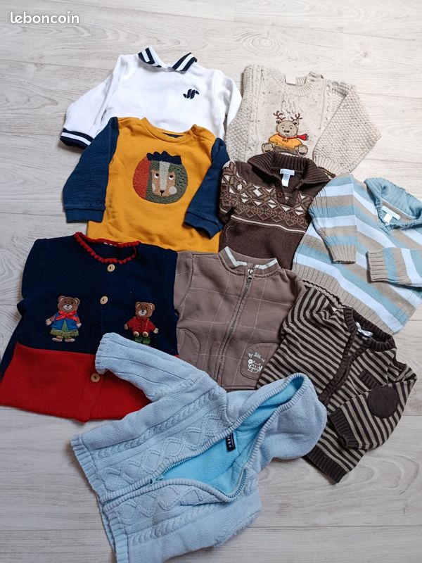Vêtements bébé garçon 12 mois a l unité ou en lot (image 3)