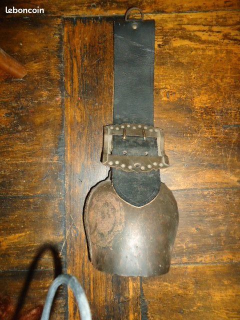 Courroie pour cloche de vache en cuir véritable pour cloche ø18,5cm
