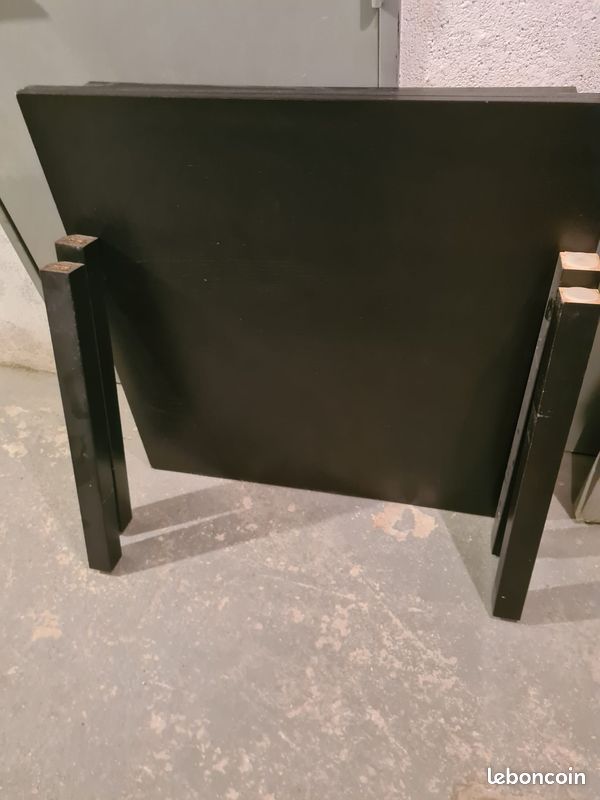 Table et 4 chaises, brun foncé, 120/180 cm (image 4)