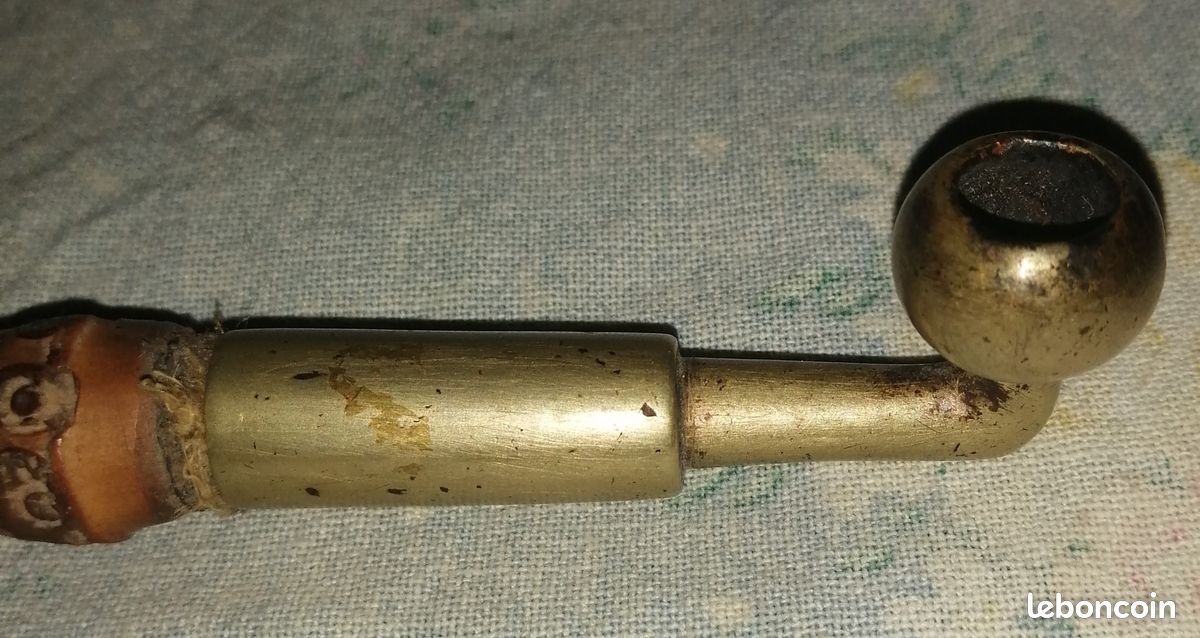 XIXe siècle : Pipe à tabac de Chine (pour décoration) (image 2)