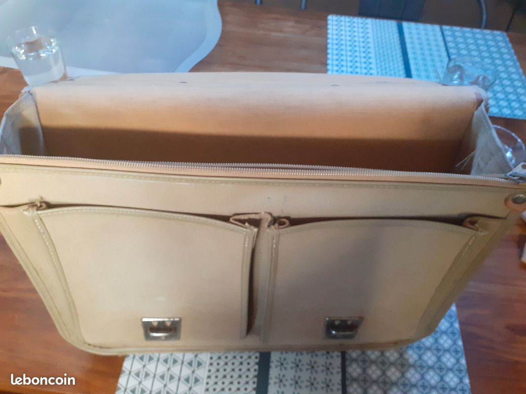 Cartable tan s vintage (image 3)