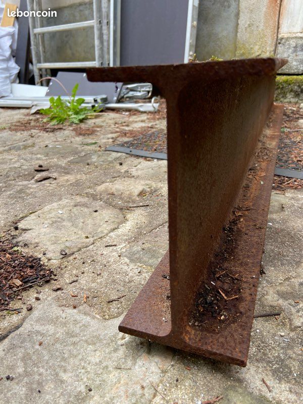 2 poutres IPN HEB acier très robustes, idéales pour travaux de rénovation, linteau ou mur porteur (image 3)