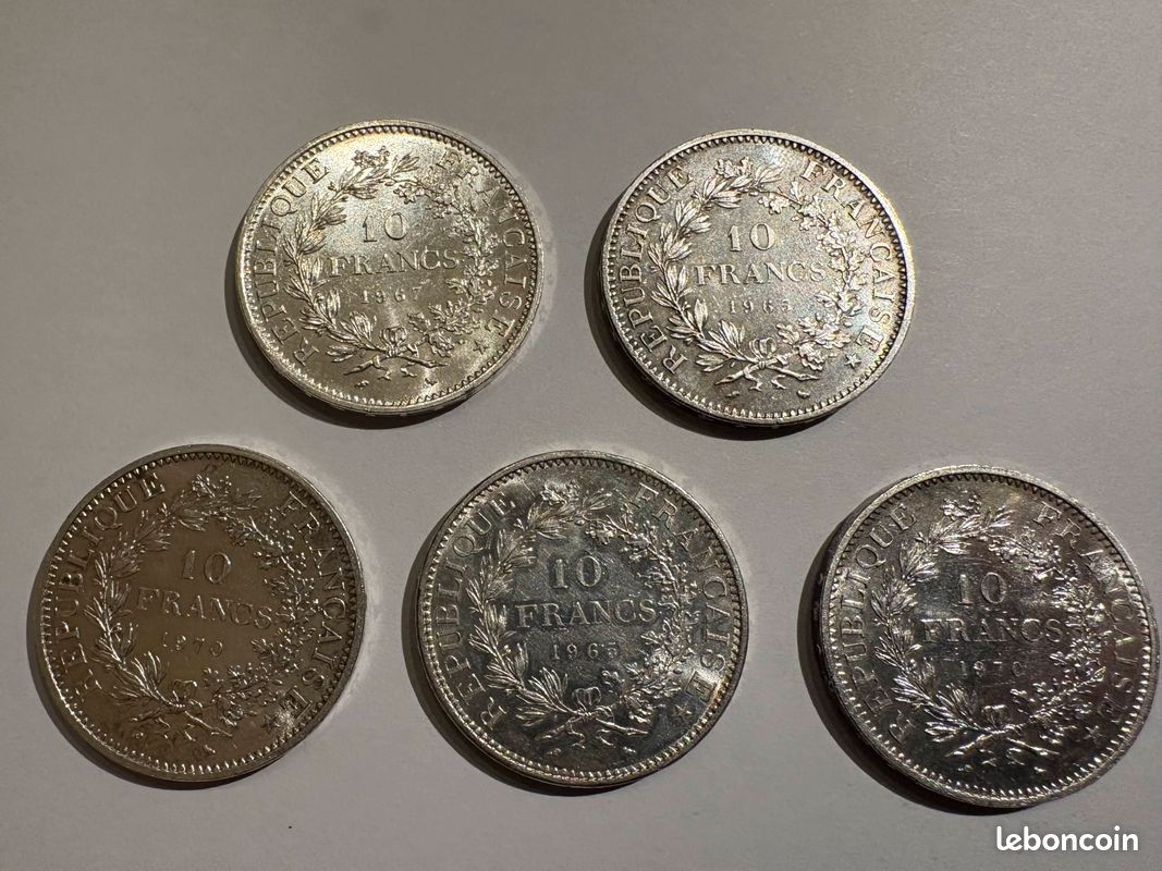 Bague Et Pendentif Pièce 10 Francs Hercule En Argent - Bijou Numismatique - Neuf Avec étiquettes