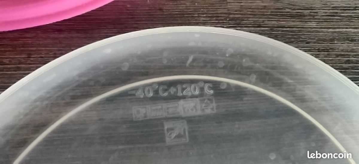 Plat service micro onde 2 compartiments rise et blanc 4 euros (image 5)