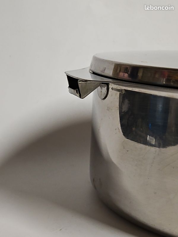 LETANG REMY | Grand Tastevin en inox 18/10 avec Poucette de l'orfèvre