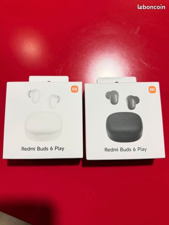 Xiaomi Redmi Buds 6 Play – Écouteurs Bluetooth Sans Fil, Noir, Neufs Sous Blister