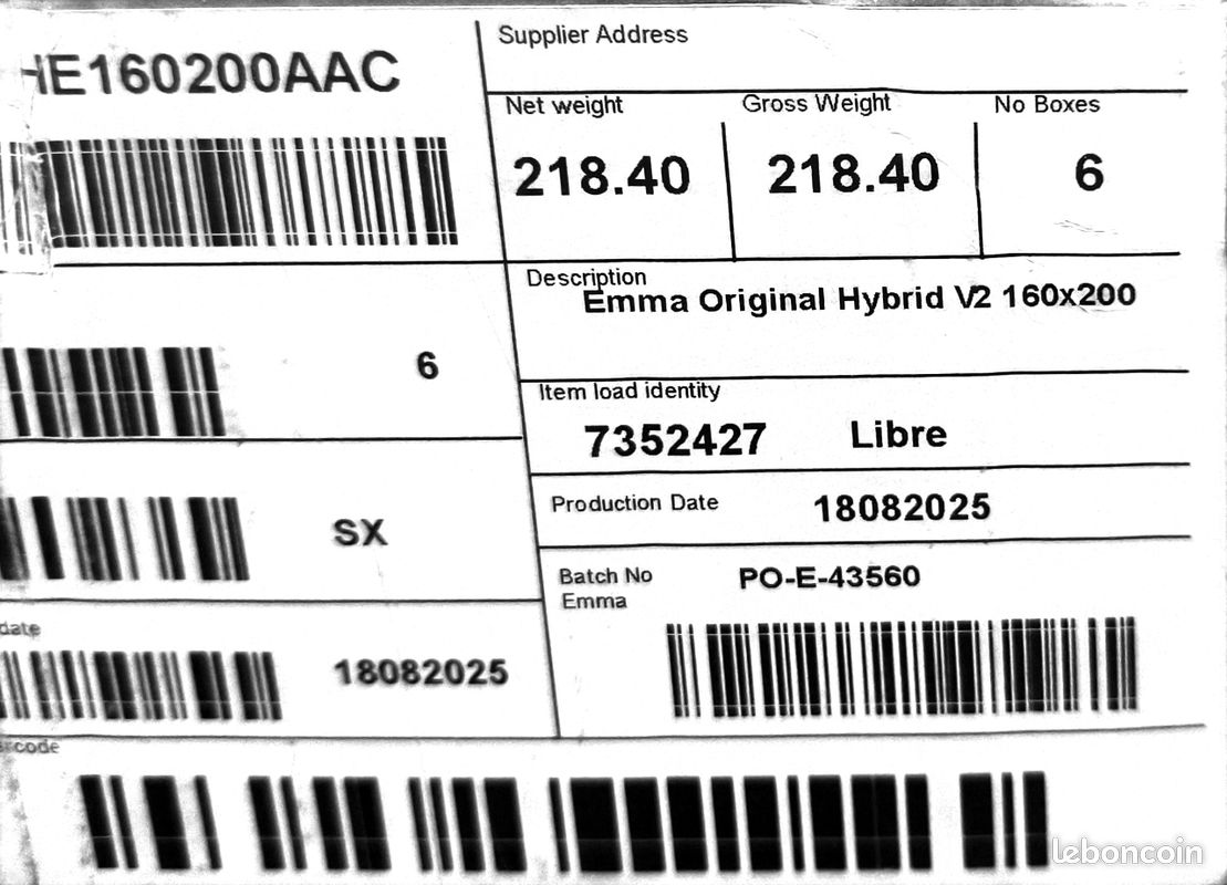 Matelas Emma hybride 2 neuf dans son emballage (image 5)