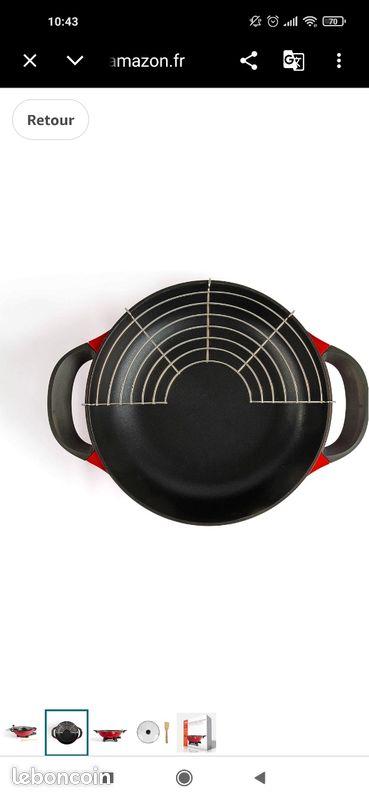 Wok électrique Vintage West Bend Rouge 14 Pouces - Antiadhésif, Avec Crémaillère Et Couvercle