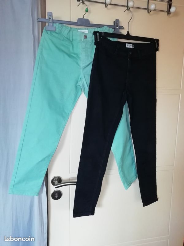 Lot de 2 Jean's fille Skinny taille 12 ans (image 1)