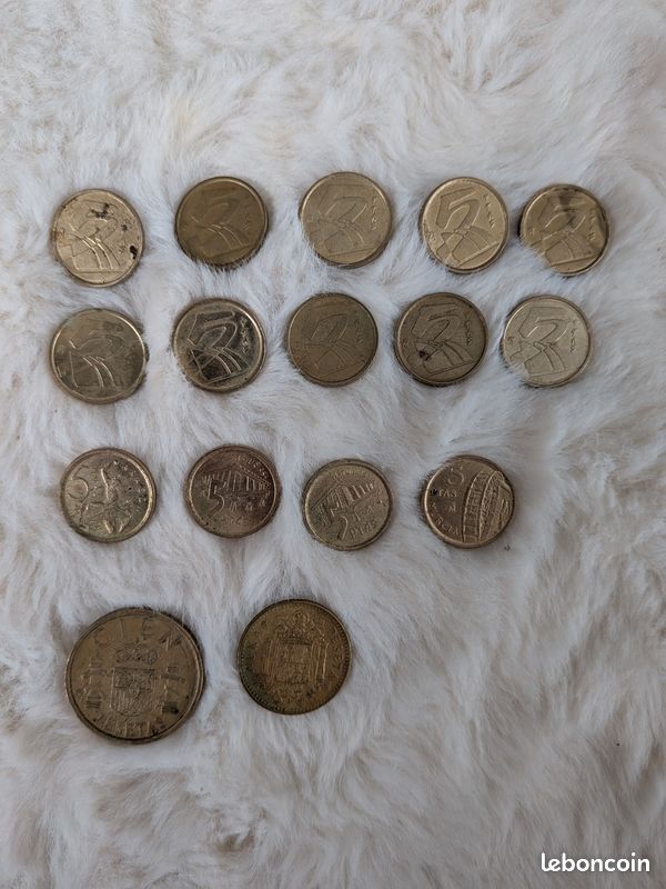 Lot de pièces de pesetas Espagne (image 1)