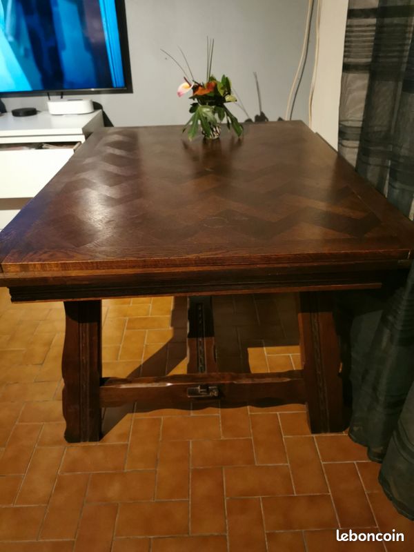 Vend ensemble meuble bois avec bahut chaise et table de la même collection (image 4)