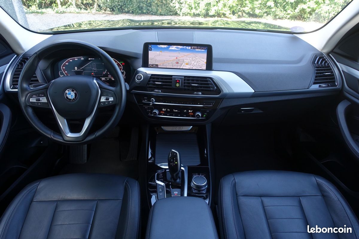 X3 X-Drive 30ea Hybride Rechargeable BVA 292ch Live cockpit/Cuir sport chauffant/Grd Gps Europe/Caméra/Carplay/Hayon électrique/1*Main/Garantie 12 mois (image 8)