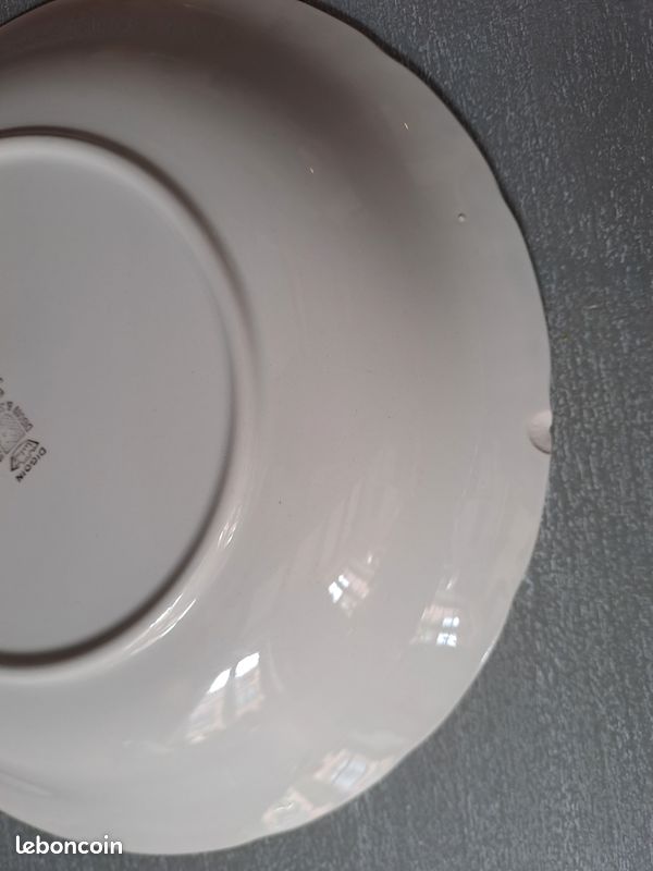 Lot de 4 assiettes creuses Digoin Sarreguemines Sévigné (image 9)