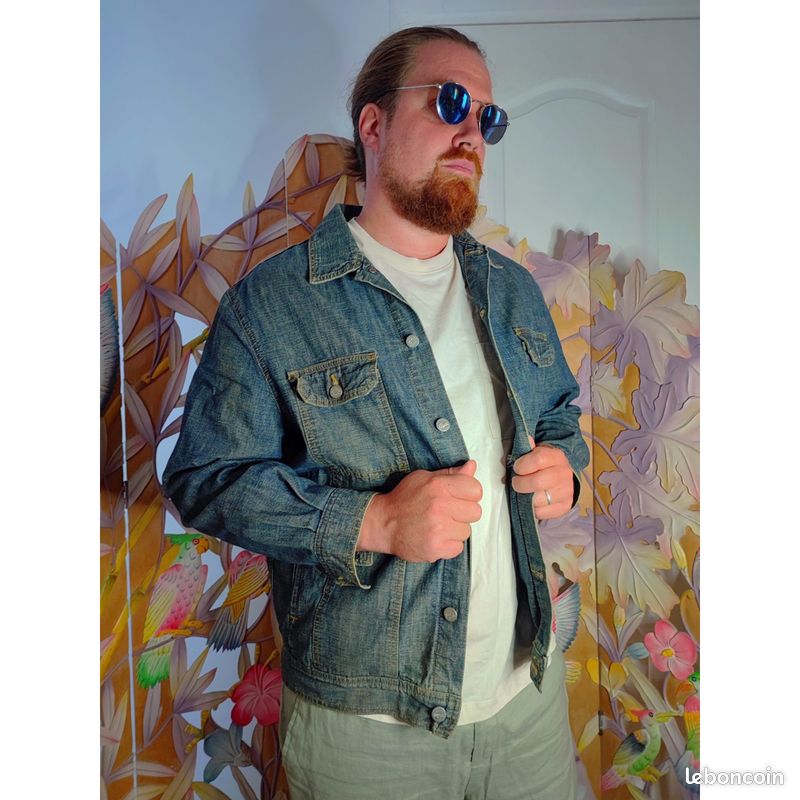 Veste en jean S 36 Lacoste Bleu Vêtements