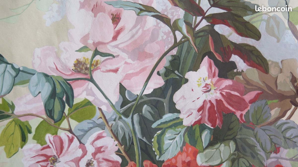 (BA) Tableau, Panneau décoratif, trompe l'oeil, papier peint (image 7)