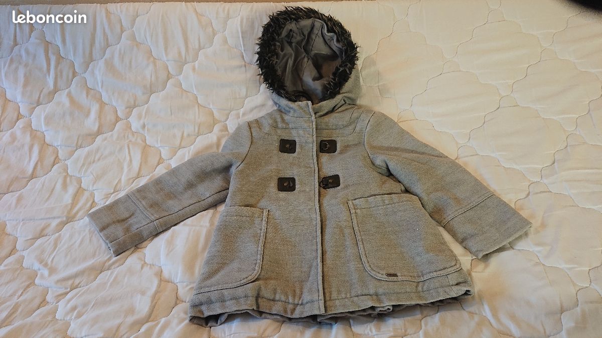 Veste à capuche hiver fille okaidi (image 1)