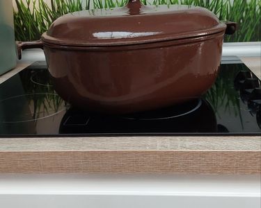Cocotte Le Creuset Fonte émaillée Marron 33 Cm - Made In France - Occasion TB état