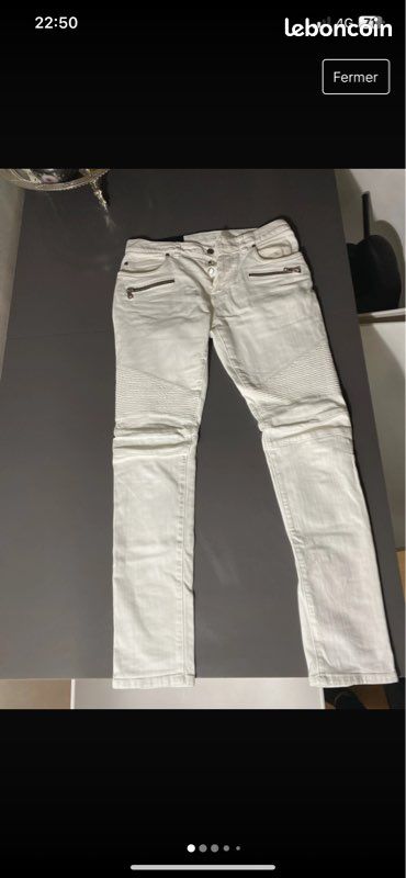 Jean Balmain Homme Blanc Vêtements
