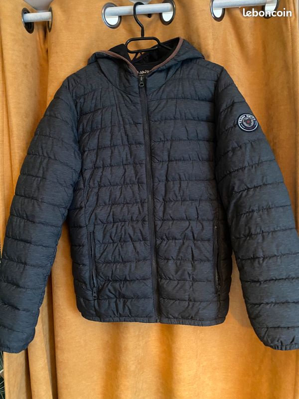 Doudoune Teddy Smith - Taille 16 Ans (34/36) - Marine - Occasion Très Bon état