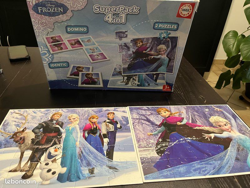 Jeu 4 en 1 reine des neiges - Jeux & Jouets