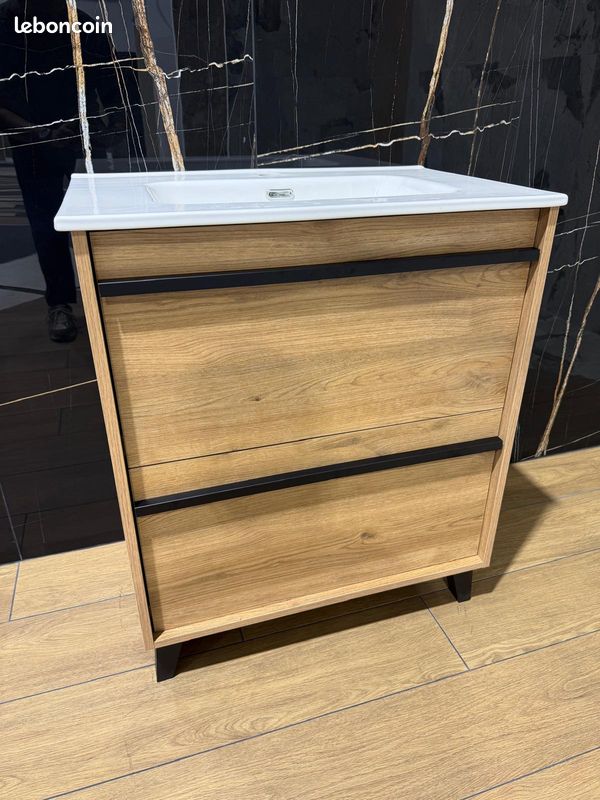 🛁 Meuble salle de bain + vasque + miroir – Liquidation -50% (image 3)
