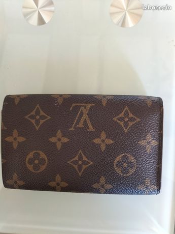 Porte-monnaie Bourse Vintage Femme - Cuir Blanc Cassé, Clips Doré, Années 90, Très Bon état