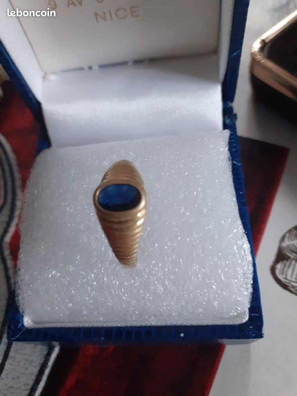 Bijou En Or 18K Avec Aigue-marine - Pendentif Ou Bague Occasion