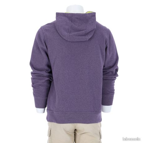 Sweat à Capuche Old Navy Fille Taille 8 - Gris Doublé Violet - Motif Crâne - Neuf Avec étiquette