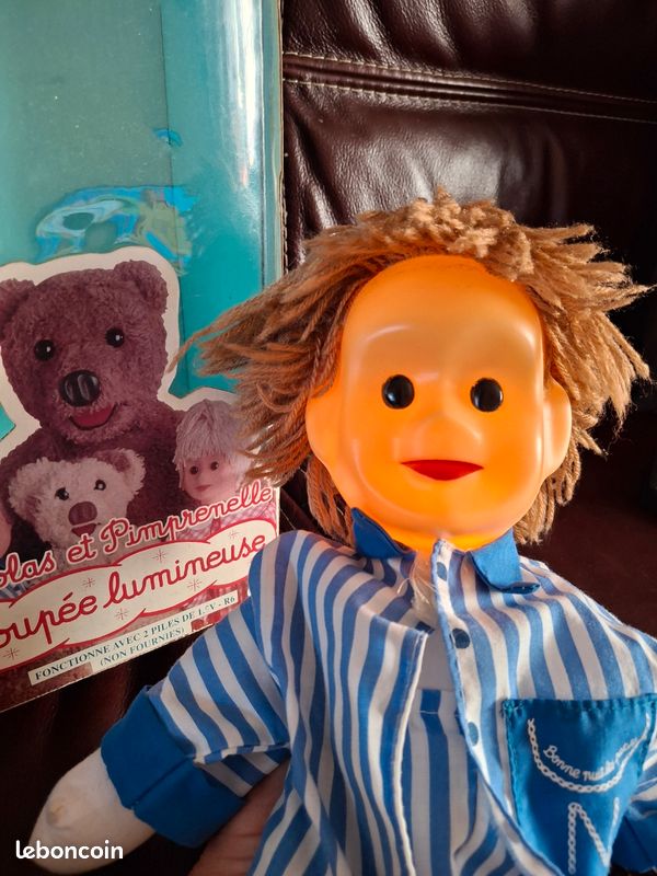Bonne Nuit Les Petits Nicolas Et Pimprenelle Poupée hochet en velours