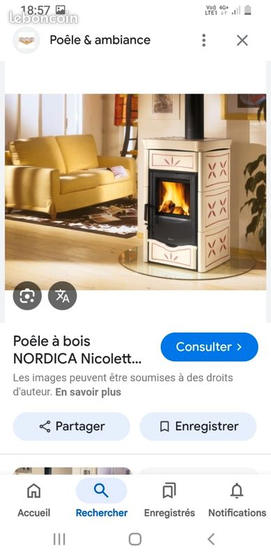 Poêle à bois Nordica modèle nicoletta (image 1)