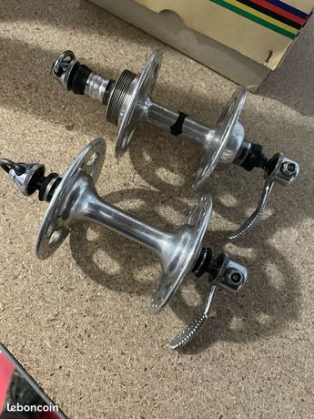 Jeu De Moyeux Campagnolo Vintage - 120 Mm - Neuf (défauts Mineurs) - Pour Vélo De Route