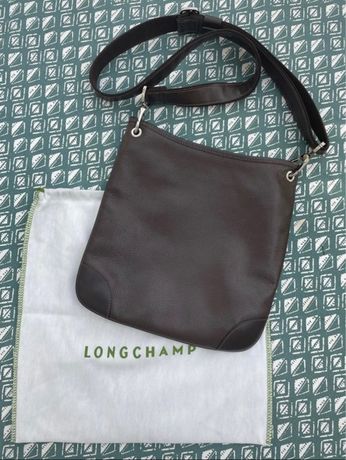 Sac à main LONGCHAMP Pochette Toile Enduite Beige d'occasion