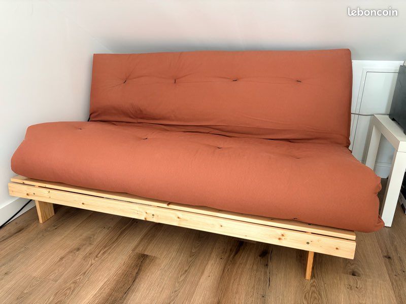 Canapé convertible type futon (image 1)