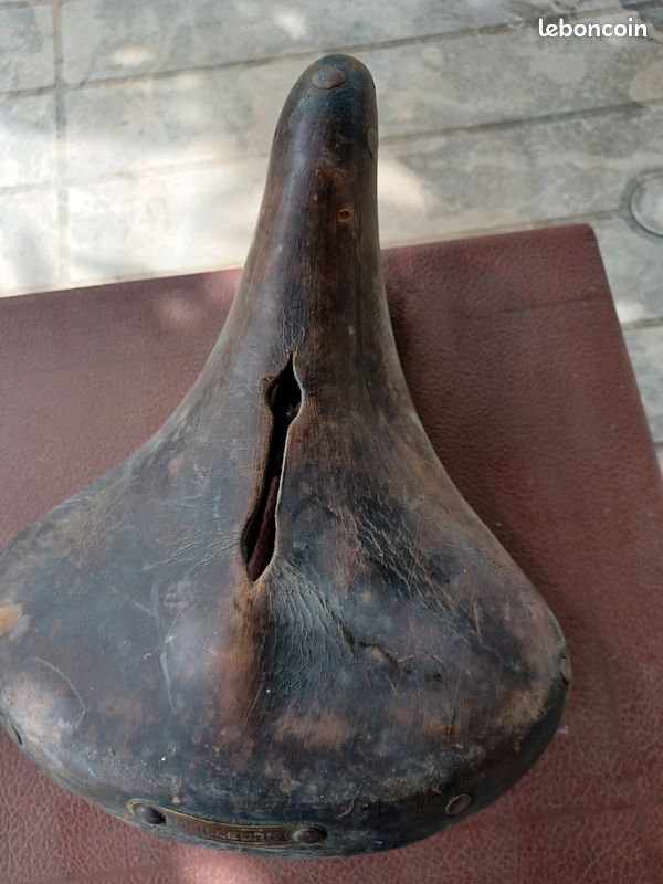 Ancienne selle de Vélo en cuir de Marque IDÉALE 80 RECORD Rare ancien old bike | eBay
