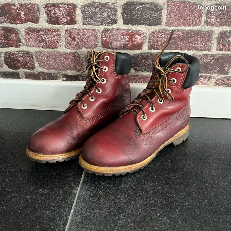 Boots femme Timberland waterproof bordeaux 39 (image 1)