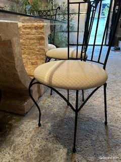 Belle Table à manger pour veranda ou jardin avec 8 chaises trés solides (image 5)