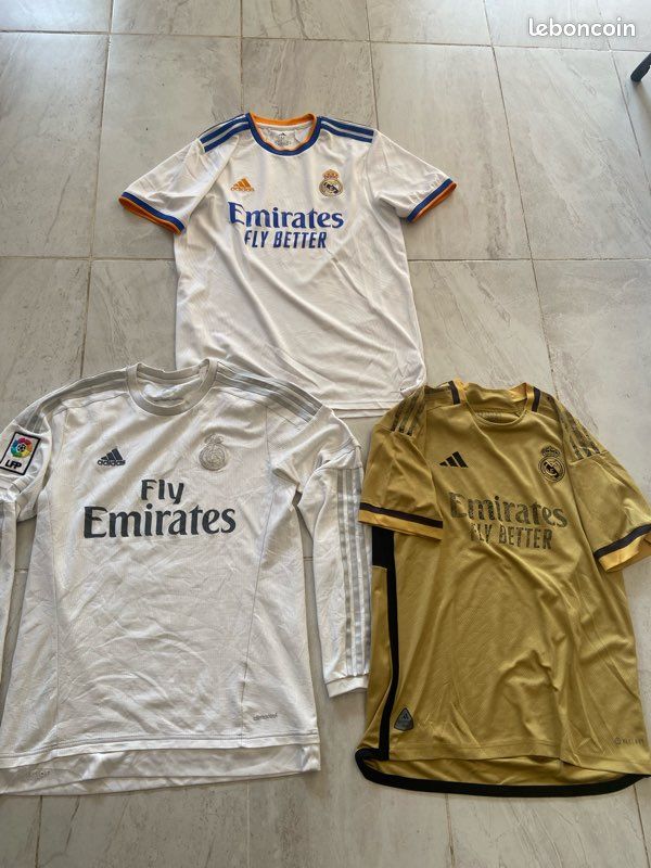 Lot de maillots de foot Adidas du Real de Madrid (image 1)
