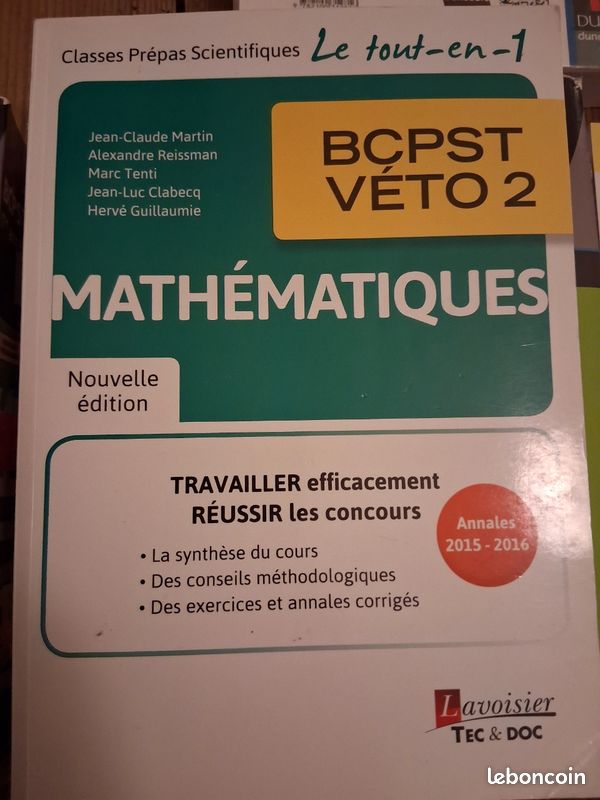 Livres prépa BCPST Maths Physique Chimie (image 5)