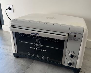 Mini four Seb Crousty Vap blanc compact avec grill Bon etat electromenager  cuisine - lectromnager