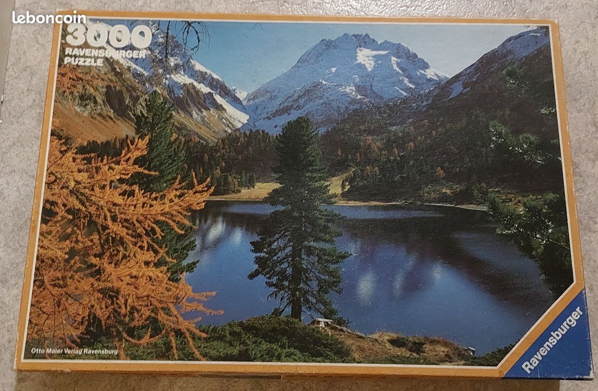 Puzzle Ravensburger lac en montagne 3000 pièces (image 1)