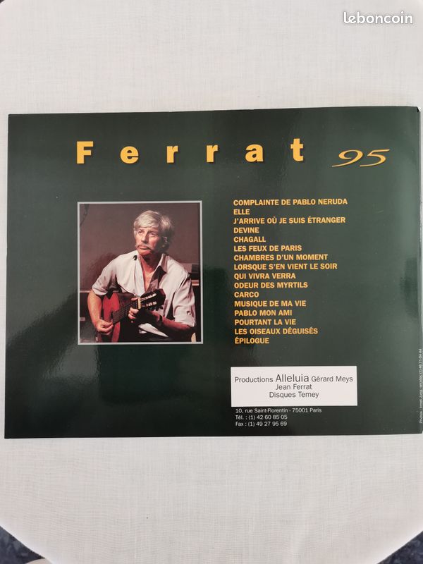 Recueil de partitions du chanteur Jean Ferrat «Ferrat chante Aragon vol. 2» (image 2)