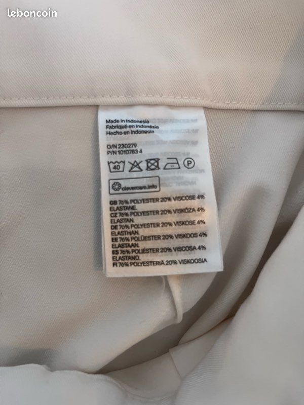 Pantalon blanc H&M 36 (image 7)
