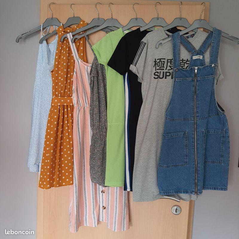 Lot ou à l’unité de 8 robes XS et S petite taille printemps été (image 1)